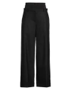 Sandro Woman Pants Black Size 10 Polyester, Virgin Wool, Elastane In Black
