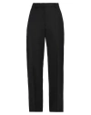 Sandro Wool Wide-leg Tailored Trousers In Black