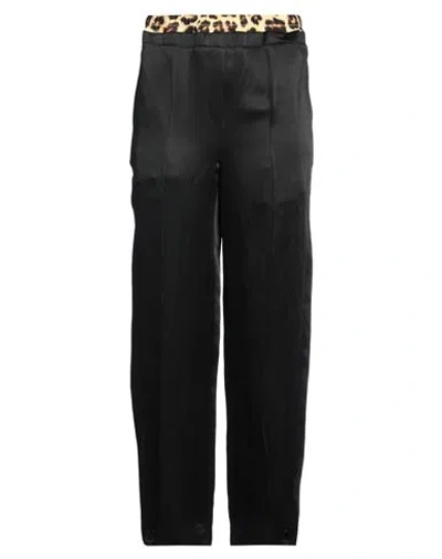 Sandro Woman Pants Black Size 10 Viscose, Linen