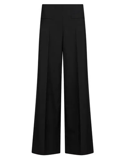 Sandro Woman Pants Black Size 4 Polyester, Virgin Wool