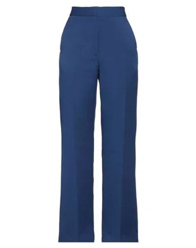 Sandro Woman Pants Blue Size 10 Polyester