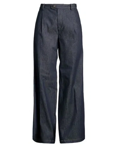 Sandro Woman Pants Blue Size 2 Cotton