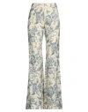 Sandro Woman Pants Cream Size 10 Viscose, Linen In White
