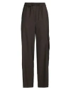 Sandro Woman Pants Dark Brown Size 8 Wool, Polyester In Brown