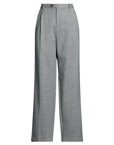 Sandro Woman Pants Grey Size 2 Wool, Polyester, Elastane In Gray