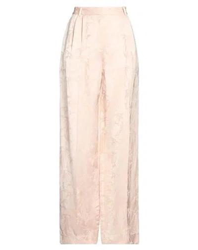 Sandro Woman Pants Light Pink Size 8 Viscose In Brown
