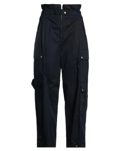 Sandro Woman Pants Midnight Blue Size 10 Cotton In Black