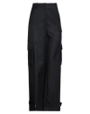 Sandro Woman Pants Midnight Blue Size 10 Polyester, Virgin Wool In Black
