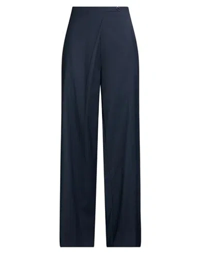 Sandro Woman Pants Midnight Blue Size 2 Polyester, Virgin Wool, Elastane