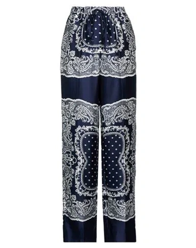 Sandro Woman Pants Navy Size 10 Polyester In Blue