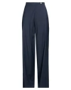 Sandro Woman Pants Navy Size 4 Polyester, Virgin Wool, Elastane In Blue