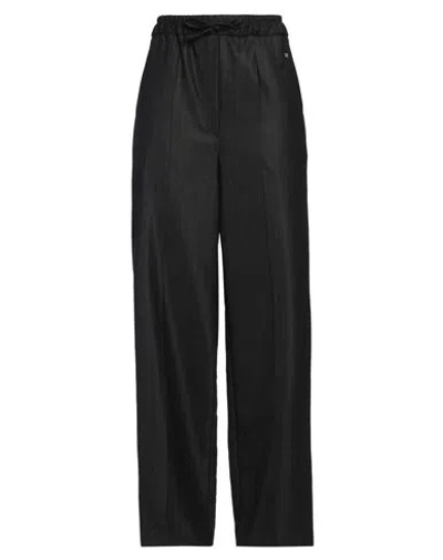 Sandro Woman Pants Charcoal Size 4 Polyester, Wool, Elastane In Black