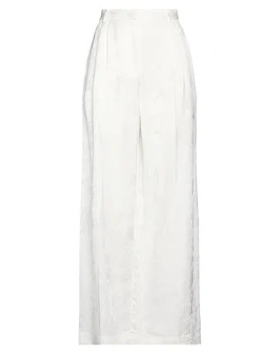 Sandro Woman Pants White Size 10 Viscose