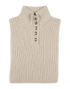 Sandro Woman Scarf Beige Size - Wool, Polyamide In Sand