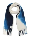 Sandro Woman Scarf Blue Size - Alpaca Wool, Polyamide In Blue