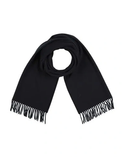 Sandro Woman Scarf Midnight Blue Size - Wool, Cashmere