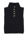 Sandro Woman Scarf Midnight Blue Size - Wool, Polyamide