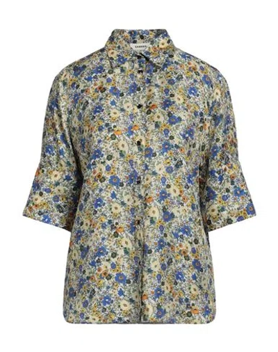 Sandro Woman Shirt Beige Size 2 Silk