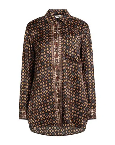 Sandro Woman Shirt Black Size 3 Viscose
