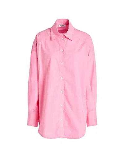 Sandro Woman Shirt Pink Size 2 Cotton