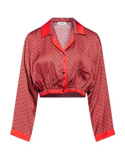 Sandro Woman Shirt Red Size 0 Viscose
