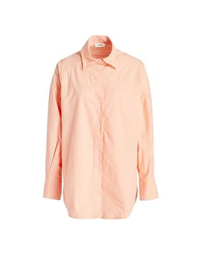 Sandro Woman Shirt Salmon Pink Size 3 Cotton