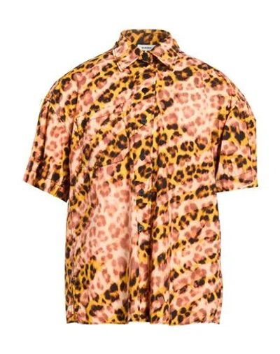 Sandro Woman Shirt Salmon Pink Size 3 Cotton In Brown