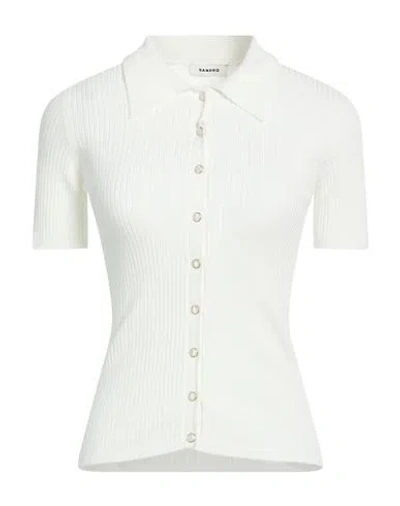 Sandro Woman Shirt White Size 3 Viscose, Acrylic, Elastane