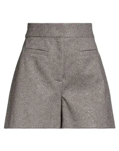 Sandro Woman Shorts & Bermuda Shorts Beige Size 8 Polyester In Gray