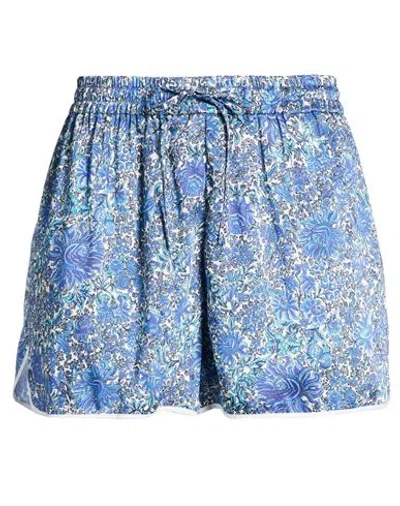 Sandro Woman Shorts & Bermuda Shorts Blue Size 10 Polyester