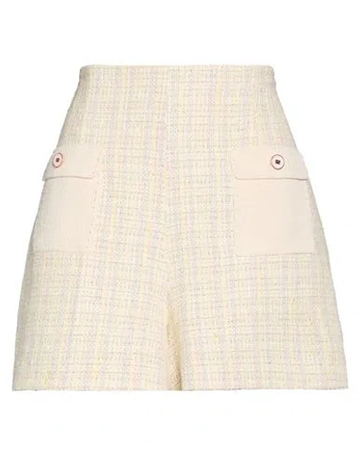 Sandro Woman Shorts & Bermuda Shorts Light Grey Size 10 Cotton, Polyester, Elastane, Polyamide In Neutral