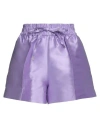 Sandro Woman Shorts & Bermuda Shorts Mauve Size 6 Polyester, Silk In Purple