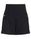 Sandro Woman Shorts & Bermuda Shorts Midnight Blue Size 10 Polyester, Virgin Wool In Blue