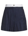 Sandro Woman Shorts & Bermuda Shorts Navy Size 10 Viscose, Polyamide In Navy