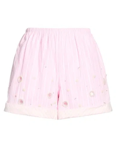 Sandro Woman Shorts & Bermuda Shorts Pink Size 10 Cotton