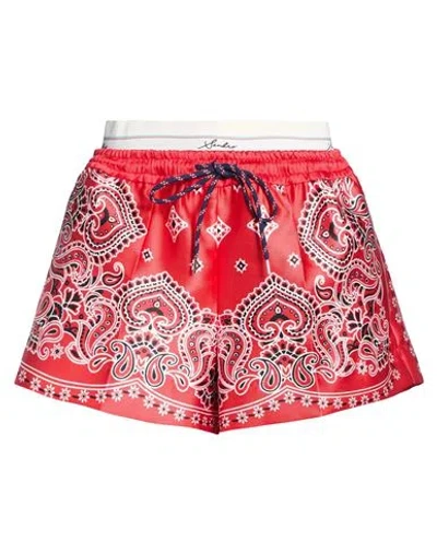 Sandro Woman Shorts & Bermuda Shorts Red Size 10 Polyester In Multi
