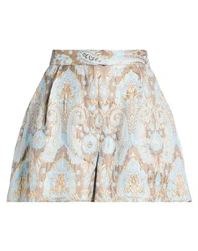Sandro Woman Shorts & Bermuda Shorts Sky Blue Size 10 Acetate, Polyester, Acrylic
