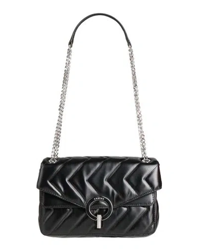 Sandro Woman Shoulder Bag Black Size - Cowhide