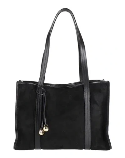 Sandro Woman Shoulder Bag Black Size - Calfskin