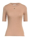 Sandro Woman Sweater Camel Size 0 Acrylic, Wool In Beige