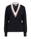 Sandro Woman Sweater Navy Size 3 Wool, Cashmere, Polyamide, Elastane, Viscose In Navy