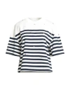 Sandro Woman T-shirt Ivory Size 3 Cotton, Brass, Glass In White