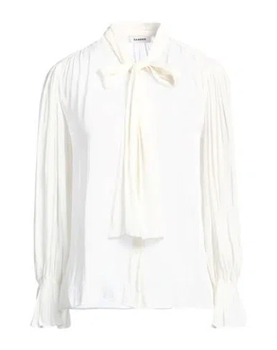 Sandro Woman Top Ivory Size 2 Polyester In White