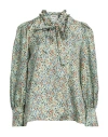 Sandro Woman Blouse Light Green Size 3 Silk In Green