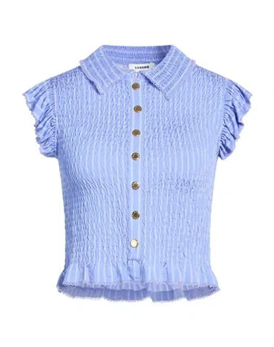 Sandro Woman Top Lilac Size 3 Viscose, Elastane In Purple