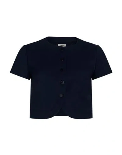 Sandro Woman Top Navy Size 0 Polyester, Elastane In Blue