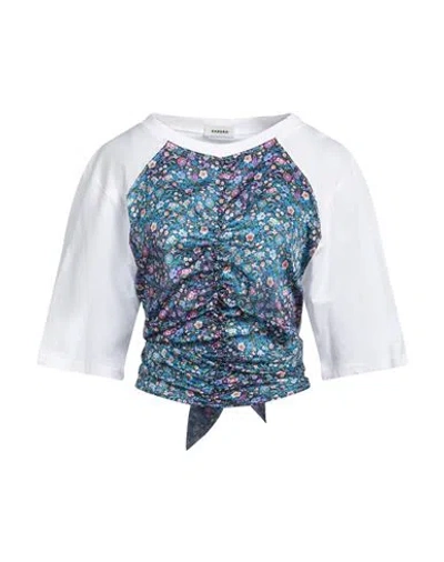 Sandro Woman T-shirt White Size 4 Cotton