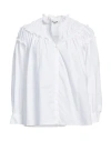 Sandro Woman Top White Size 3 Cotton In White
