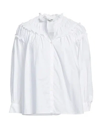 Sandro Woman Top White Size 3 Cotton