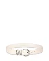Sandro Women's Double Loop Belt In White